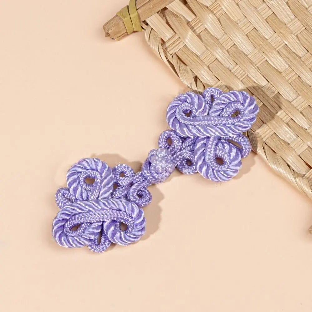 Chinese Knot Tassel Shank Buttons | DIY Plate Buckle 1 Pair