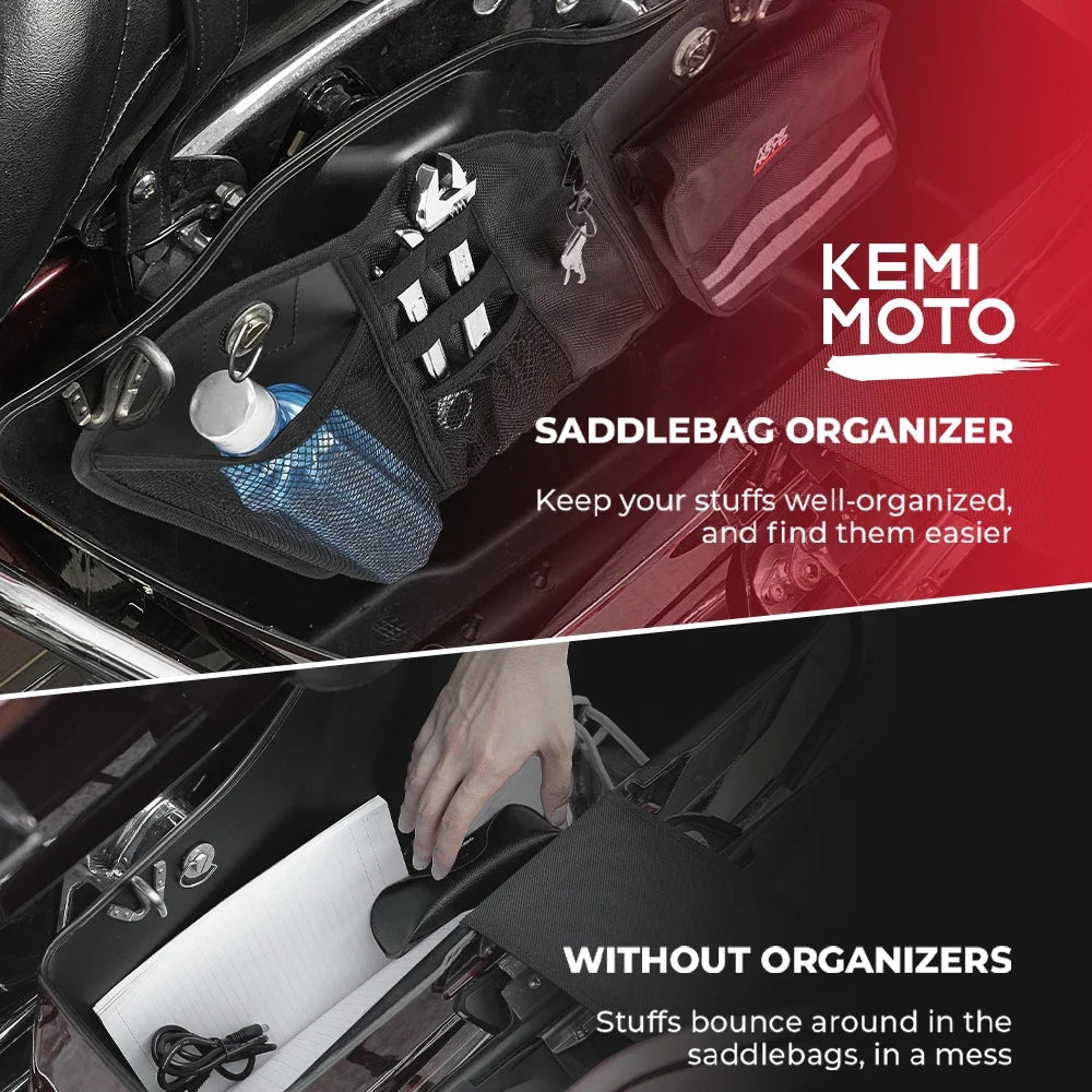 Motorcycle Saddlebag Organizers for Touring Models 2014–2023
