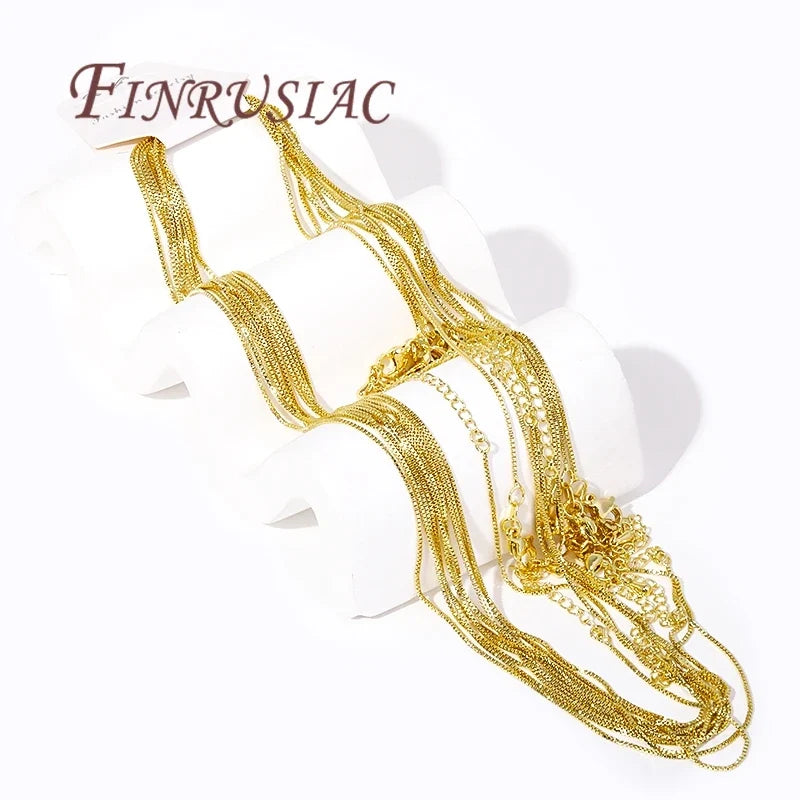 18K Gold Plated Zircon Crystal Square Charms – DIY Jewelry