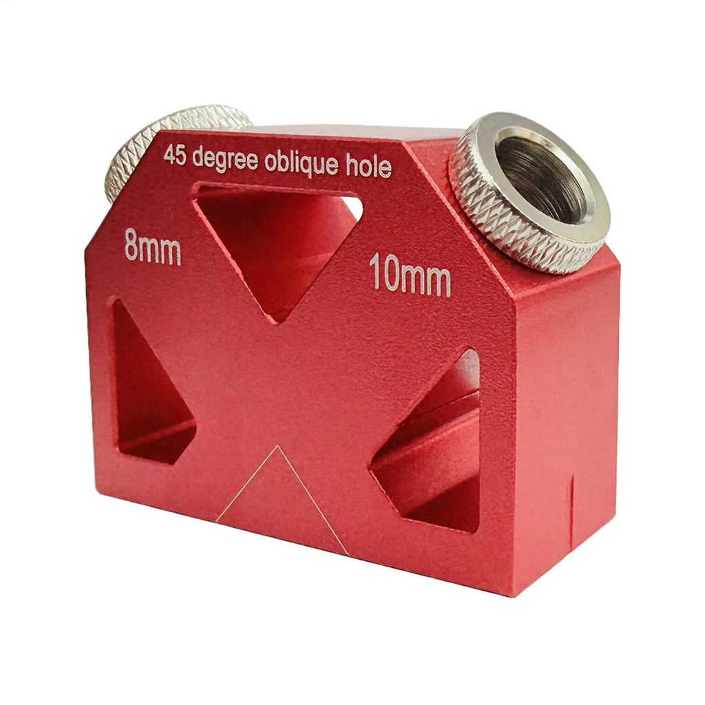 45-Degree Inclined Hole Locator Drilling Jig for Woodworking