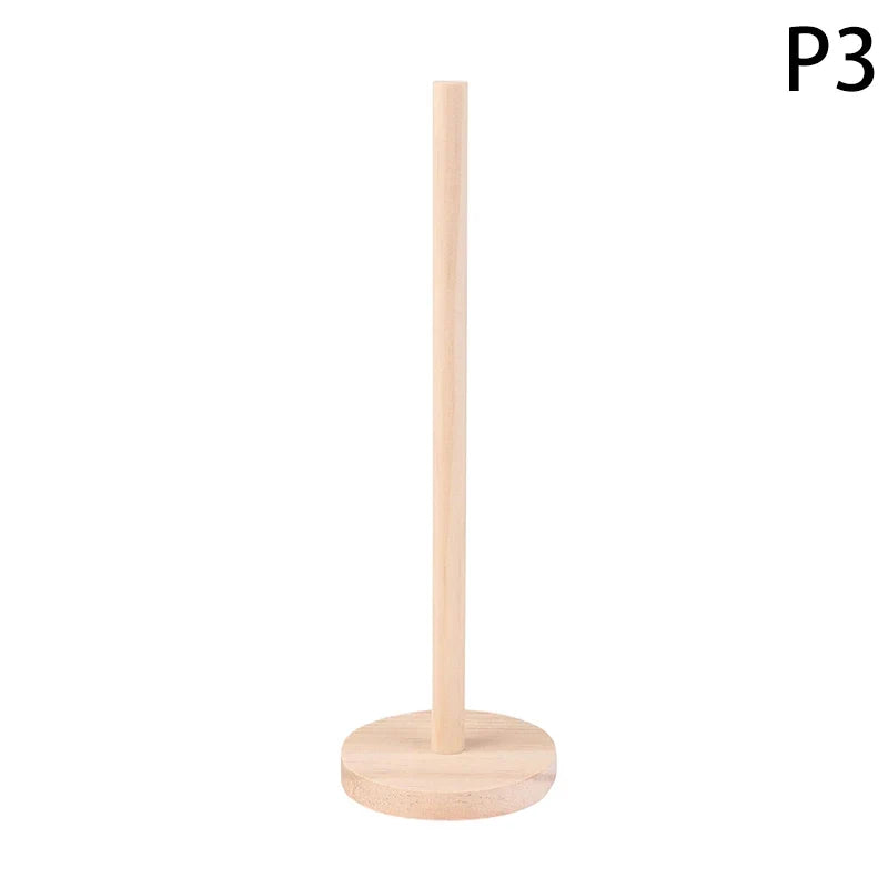 Vertical Wooden Tissue Rack – Decorative Home Organizer