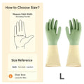 Thick Waterproof Latex Kitchen Gloves | Mint Green Rubber