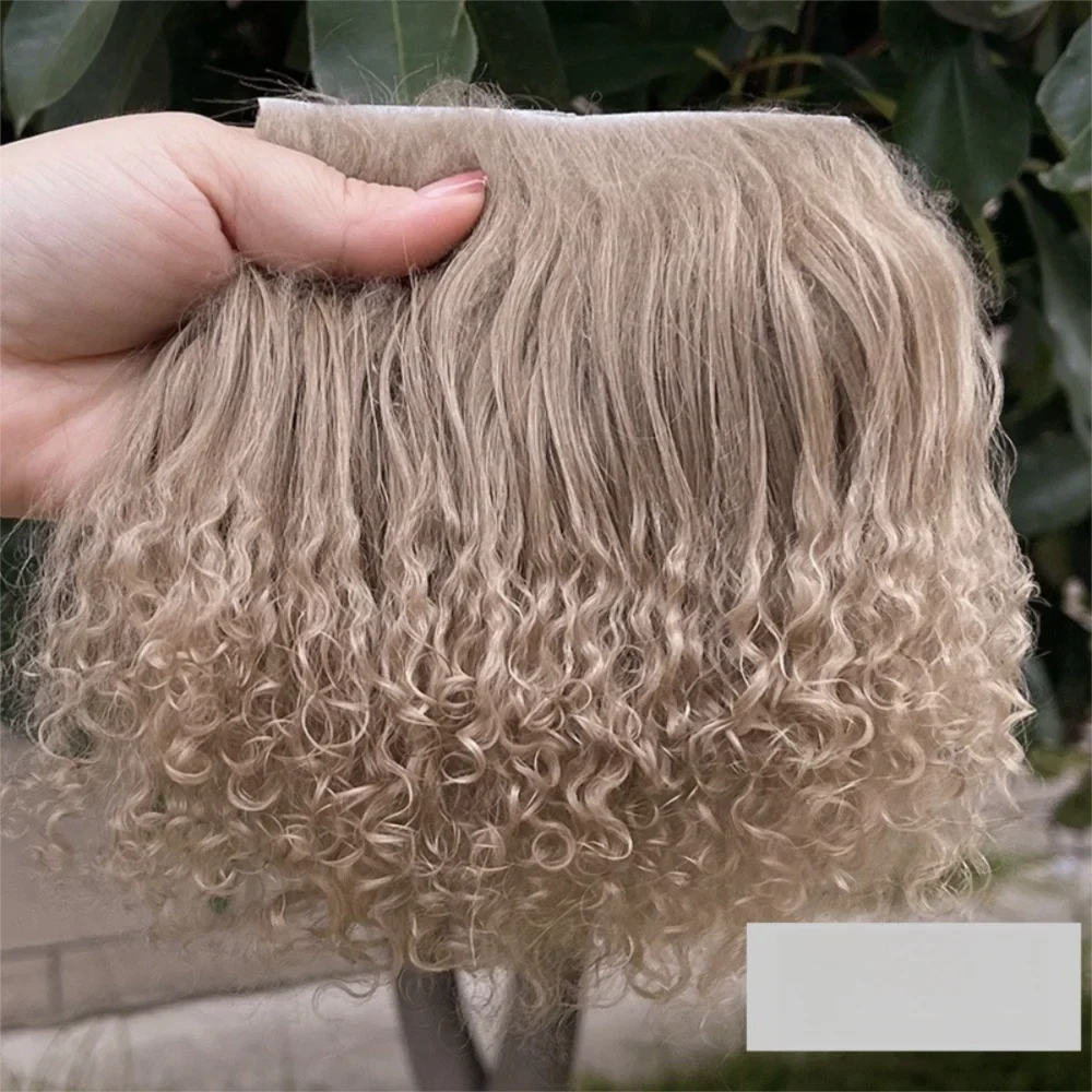 Mohair Lamb Wool Curly Hair Weft – DIY Doll Wig Extensions