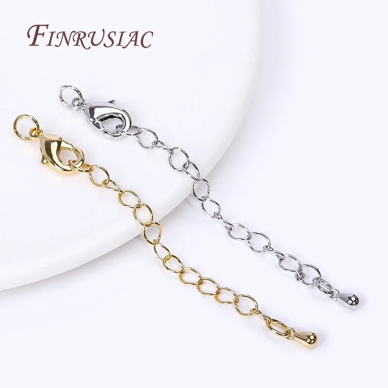 Gold Plated 66mm Extension Chain & Lobster Clasps – DIY Jewelry