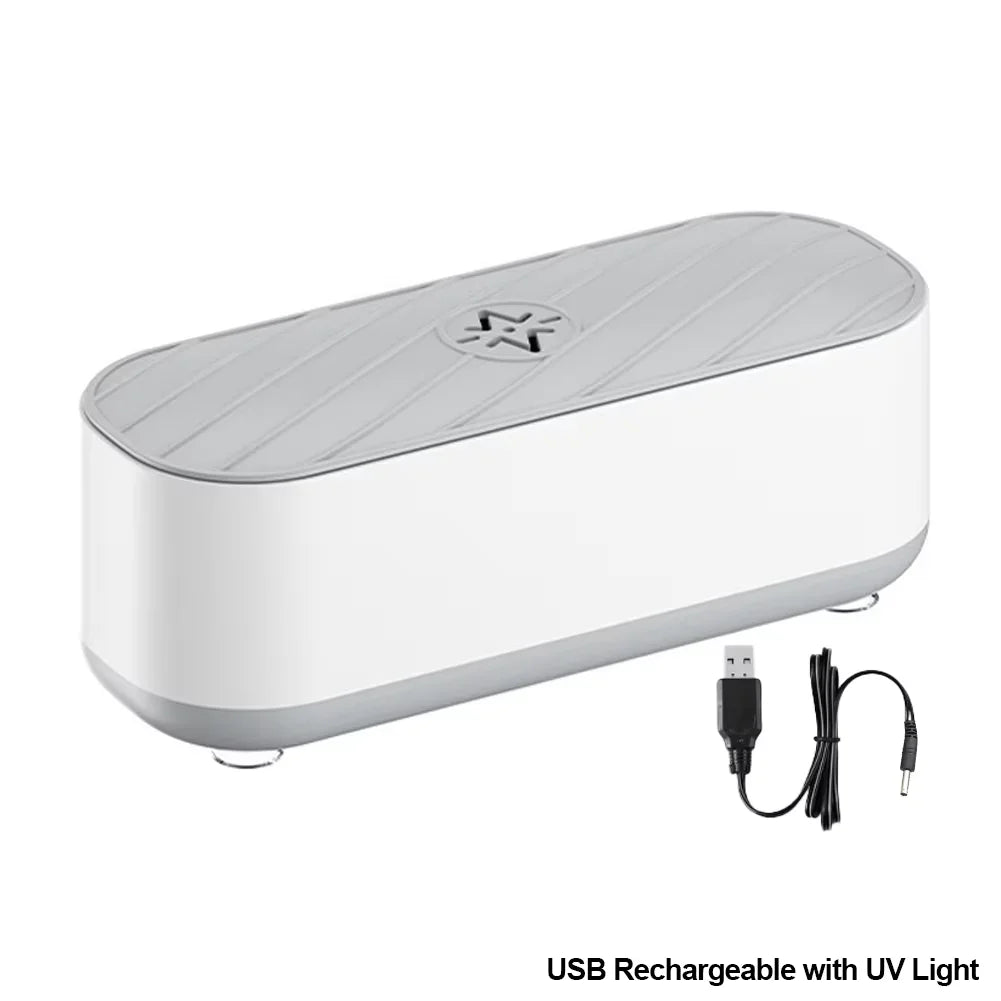 Ultrasonic Cleaner USB Rechargeable & Battery | Jewelry Glasses