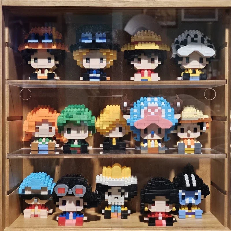 One Piece Anime Mini Block Figures – 20 Styles | 3D Assembly Toy