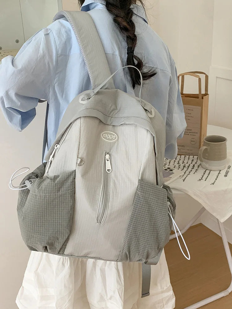 Nixie Plaid Backpack for Girls & Students – Lightweight BB-810