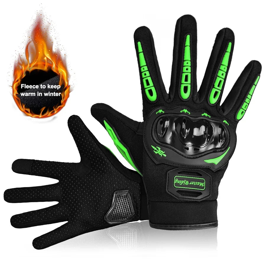 Winter Thermal Motorcycle Gloves | Touch Screen Full Finger