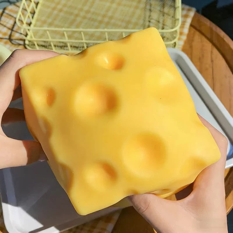 Cheese Slow Rebound Squeeze Toy – Squishy Desk Fidget Ornament