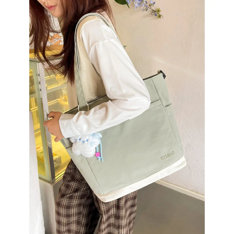 Large Canvas Shoulder Tote Bag for Women – Lightweight