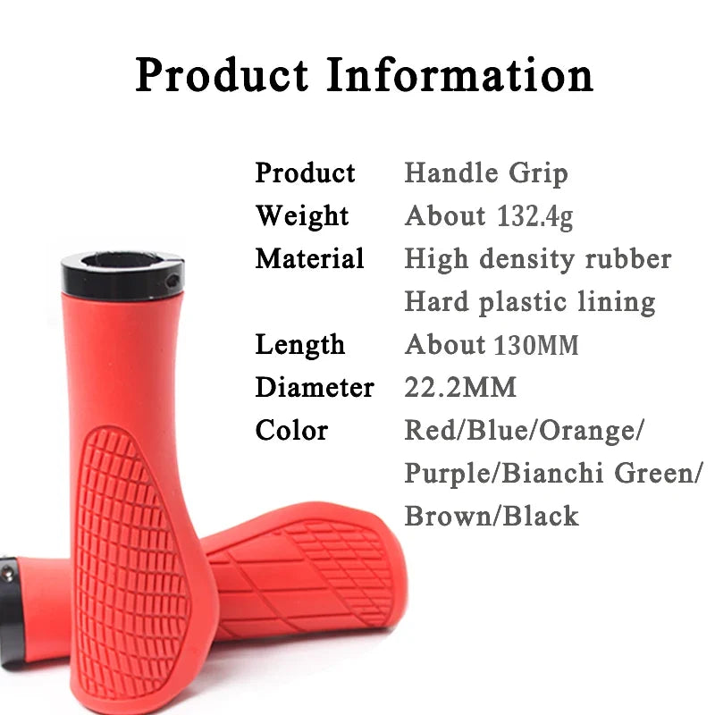 MTB Bike Grips Lockable Rubber Ultralight Handlebar Grips