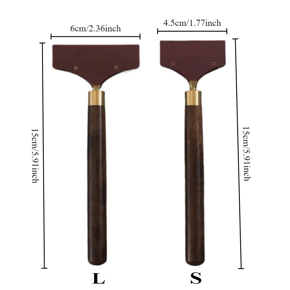 Leather Gluing Tool Sandalwood Handle DIY Leathercraft Glue Spreader