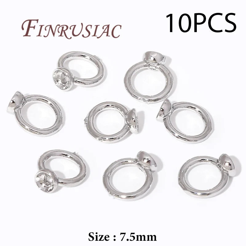 18K Gold Plated Crimp Beads, End Caps & Lobster Clasps