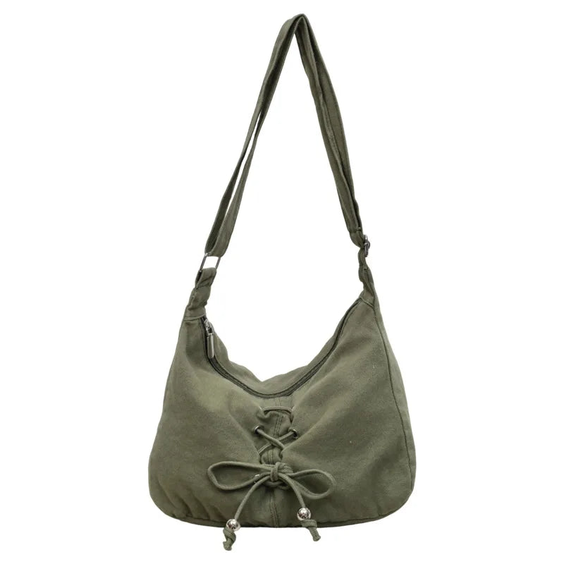 Women's Large Canvas Tote Crossbody Shoulder Bag | Nixie