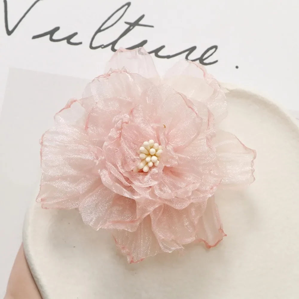 Organza Fabric Flower 75mm – Wedding & DIY Accessories