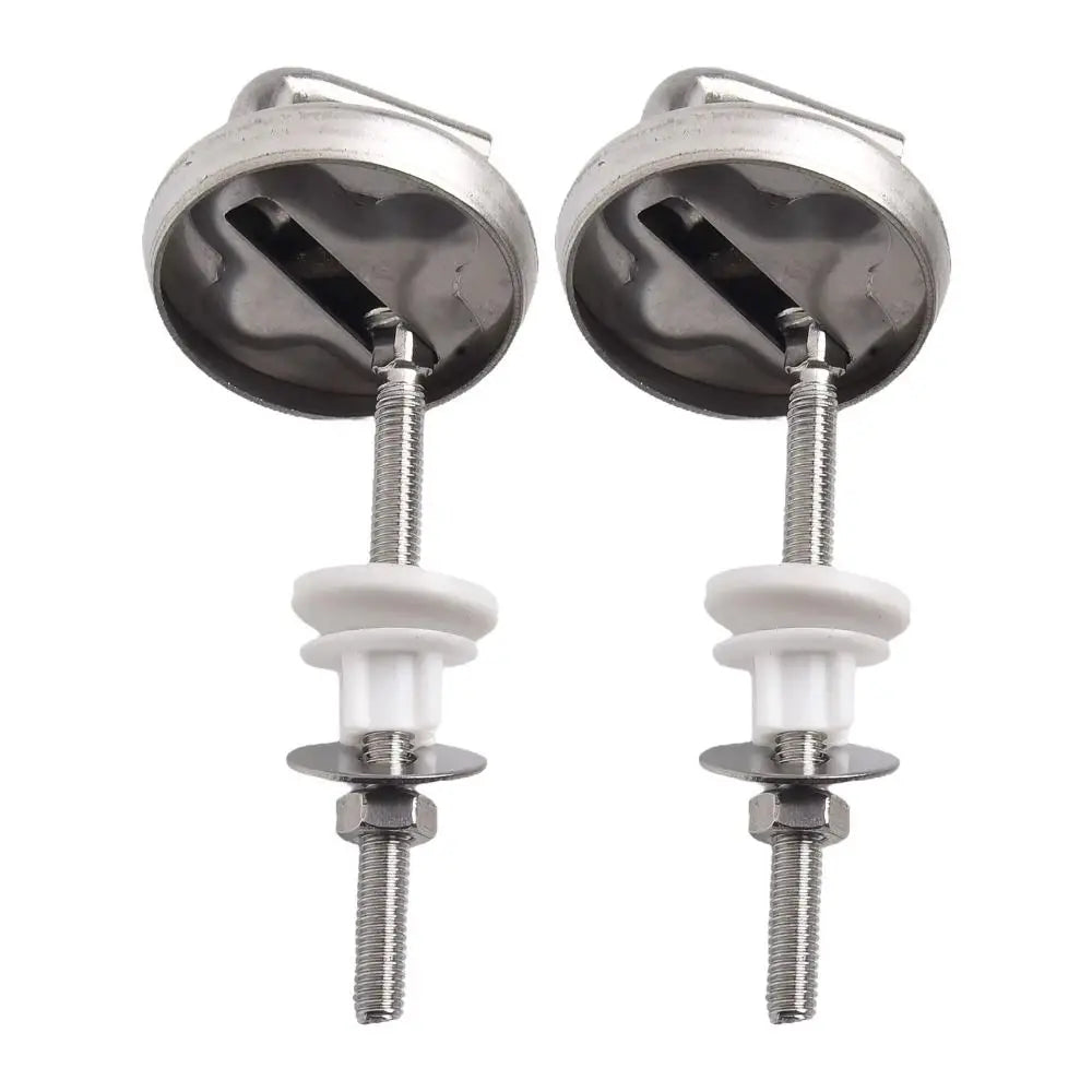 Stainless Steel Toilet Seat Hinge Kit – Universal Replacement