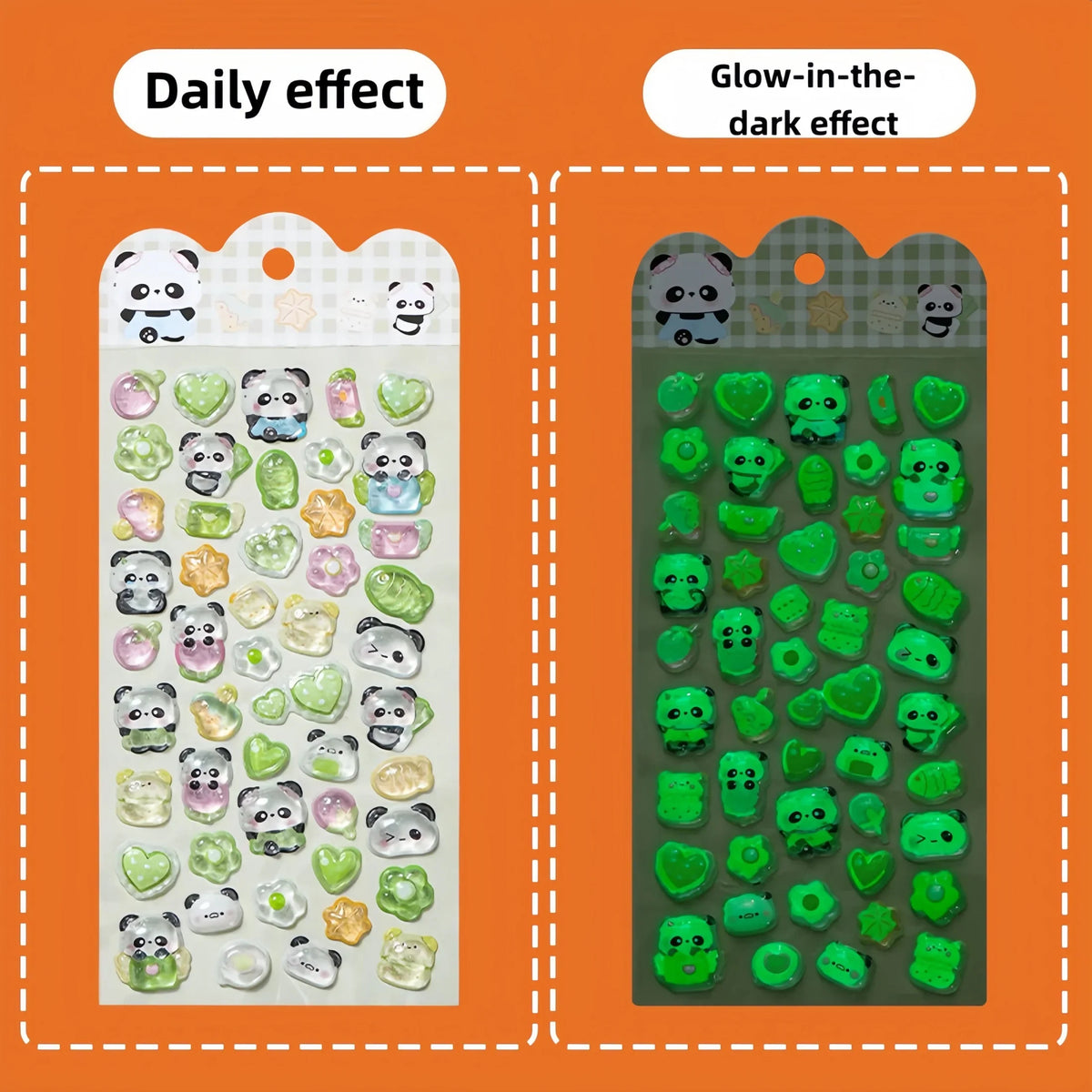 3D Embossed Cartoon Stickers – Luminous & Non-Luminous