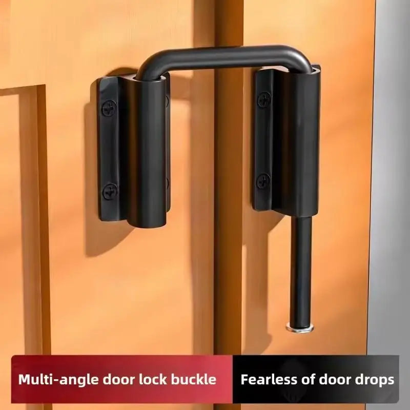 Stainless Steel Door Latch Lock 90/180° Gate Bolt & Buckle