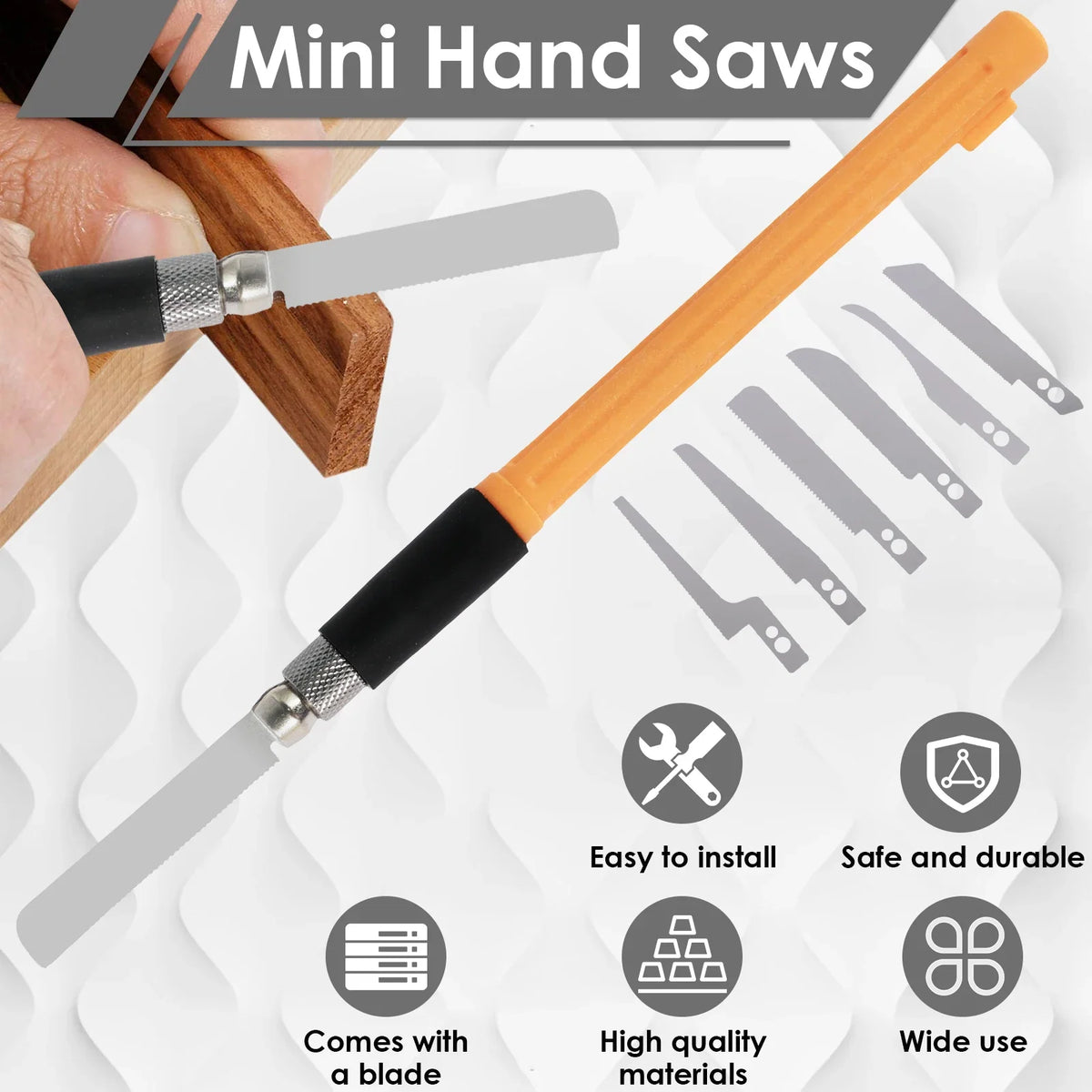 Mini Hand Saw Kit 8 Blades – DIY Modeling & Woodworking