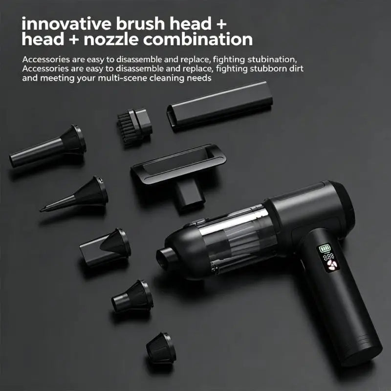 Cordless Handheld Vacuum & Air Duster 20000Pa USB-C Mini Vac