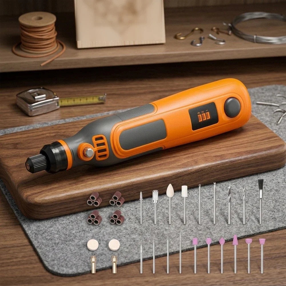 DAZZLEEX 36-Piece Cordless Rotary Tool Kit | Electric Grinder