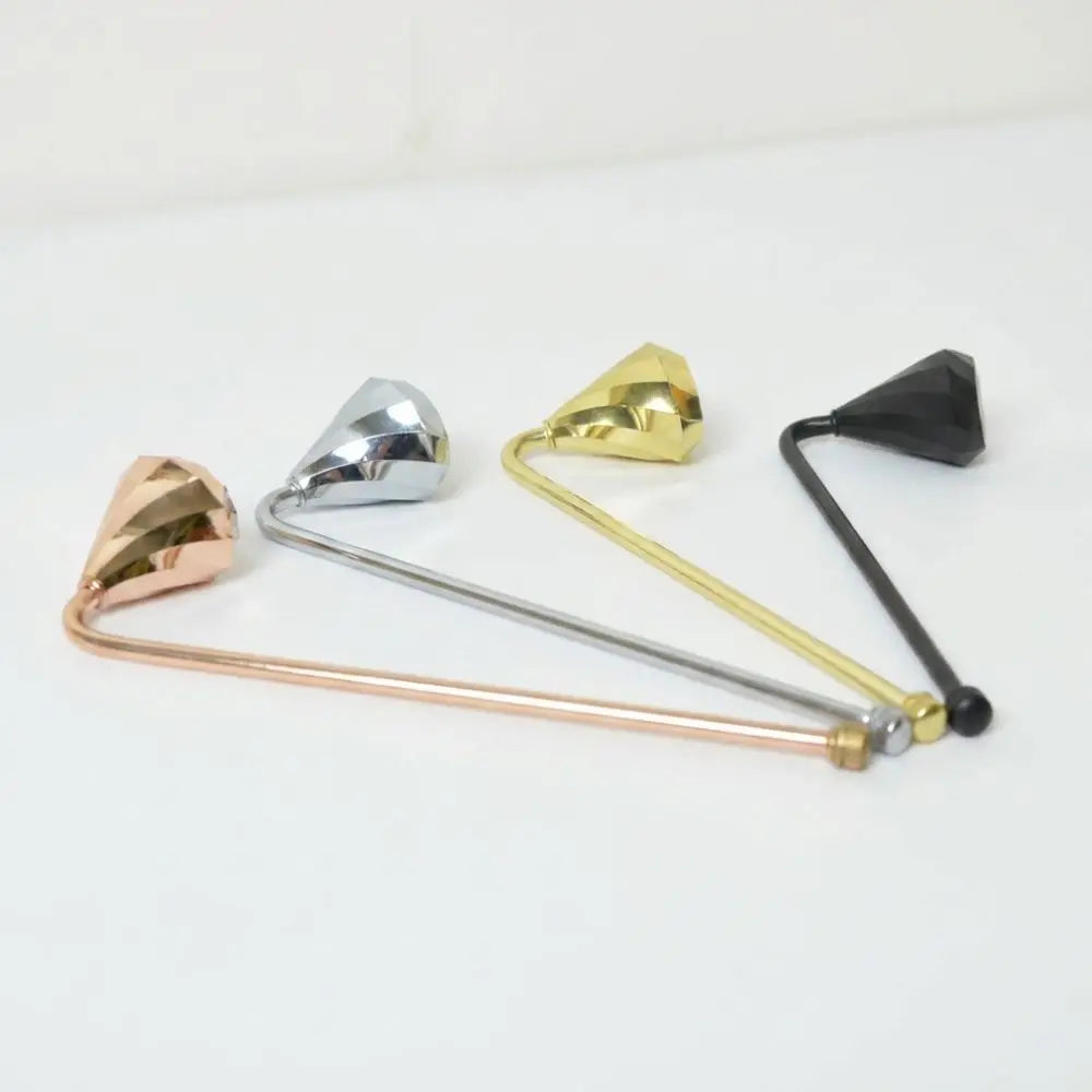 Luxury Ice Cream Candle Snuffer – Long Handle, Gold Silver Black