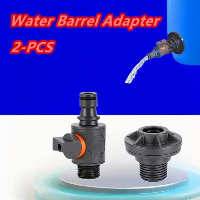 1/2-Inch PVC Tank Connector with On/Off Irrigation Valve