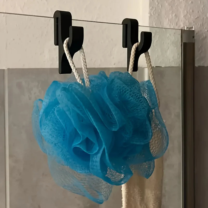 3-Pack Frameless Glass Shower Door Hooks – Fits Up to 8mm