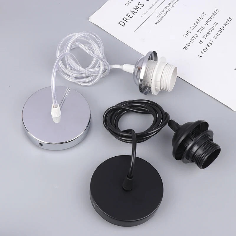 Retro E27 Pendant Lamp Holder Socket with Hanging Wire Cord