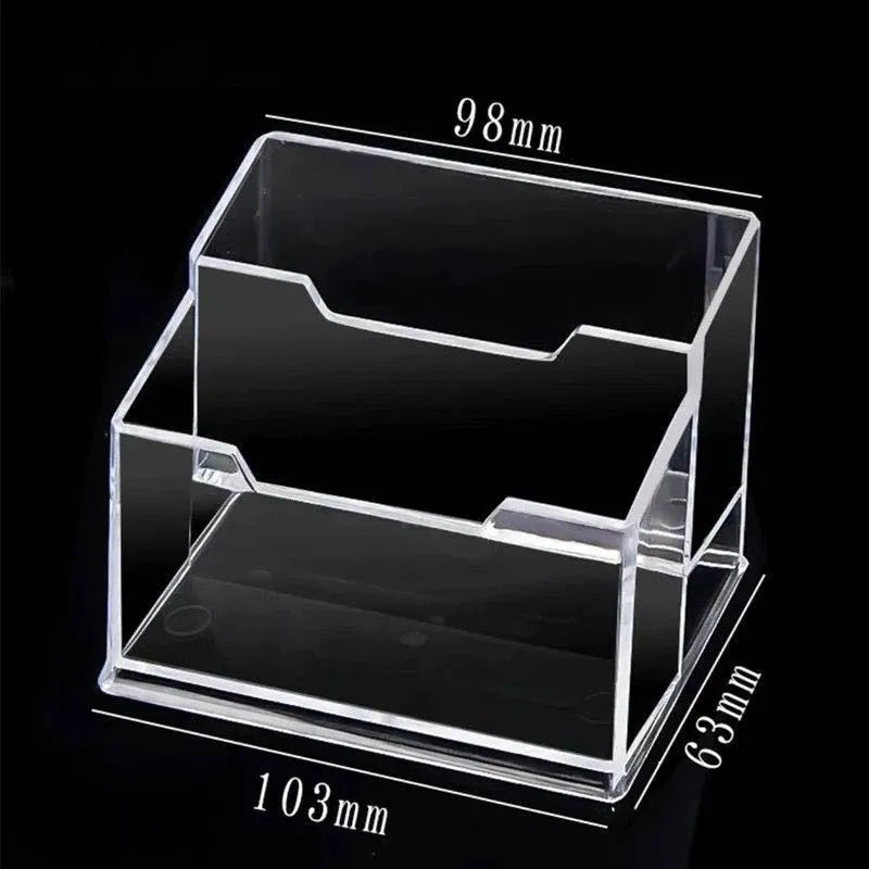 Acrylic Business Card Holder Clear Desktop Display Stand