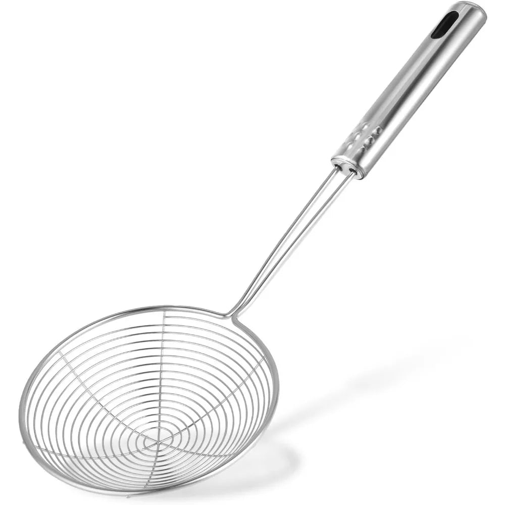 Stainless Steel Spider Strainer Skimmer Spoon for Frying & Cooking