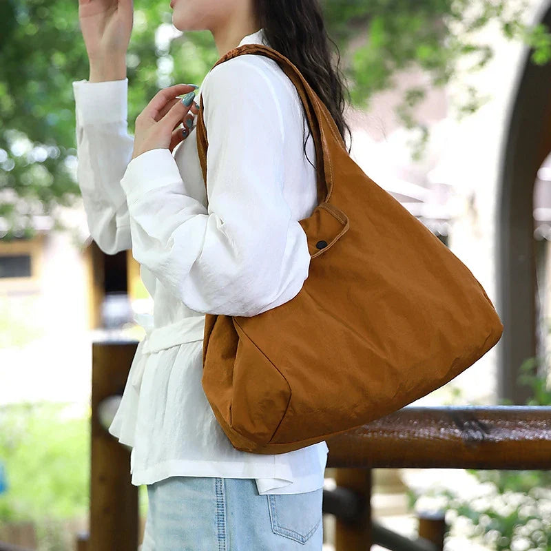 Foldable Eco-Friendly Women's Tote Shoulder Bag – Large Capacity