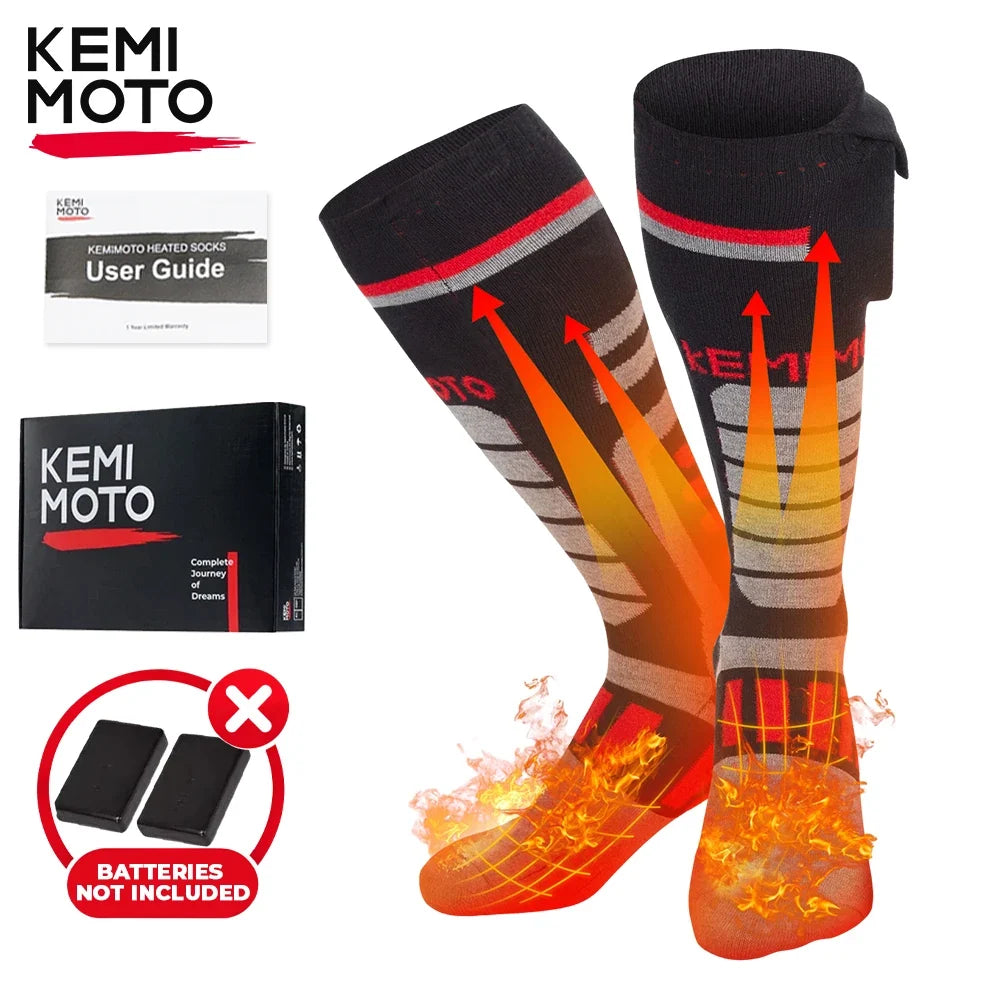 KEMIMOTO Heated Socks Unisex Thickened Winter Outdoor Warm