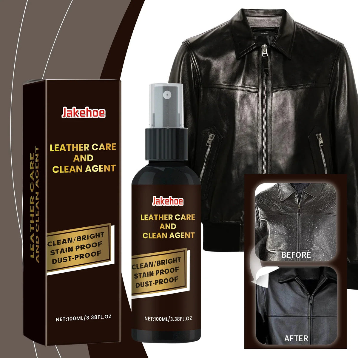 JAKEHOE Leather Cleaner & Conditioner – Jackets, Sofas, Bags