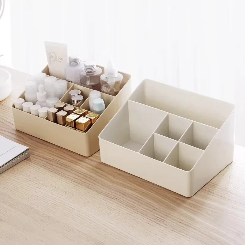 Multi-Grid Desktop Organizer | 45° Slanted Makeup & Lash Holder