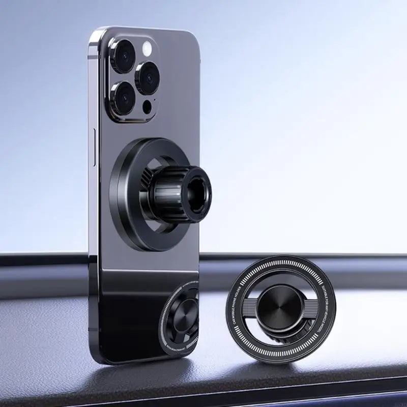 17mm Ball Joint Car Phone Mount Head – 360° Rotating Metal ABS