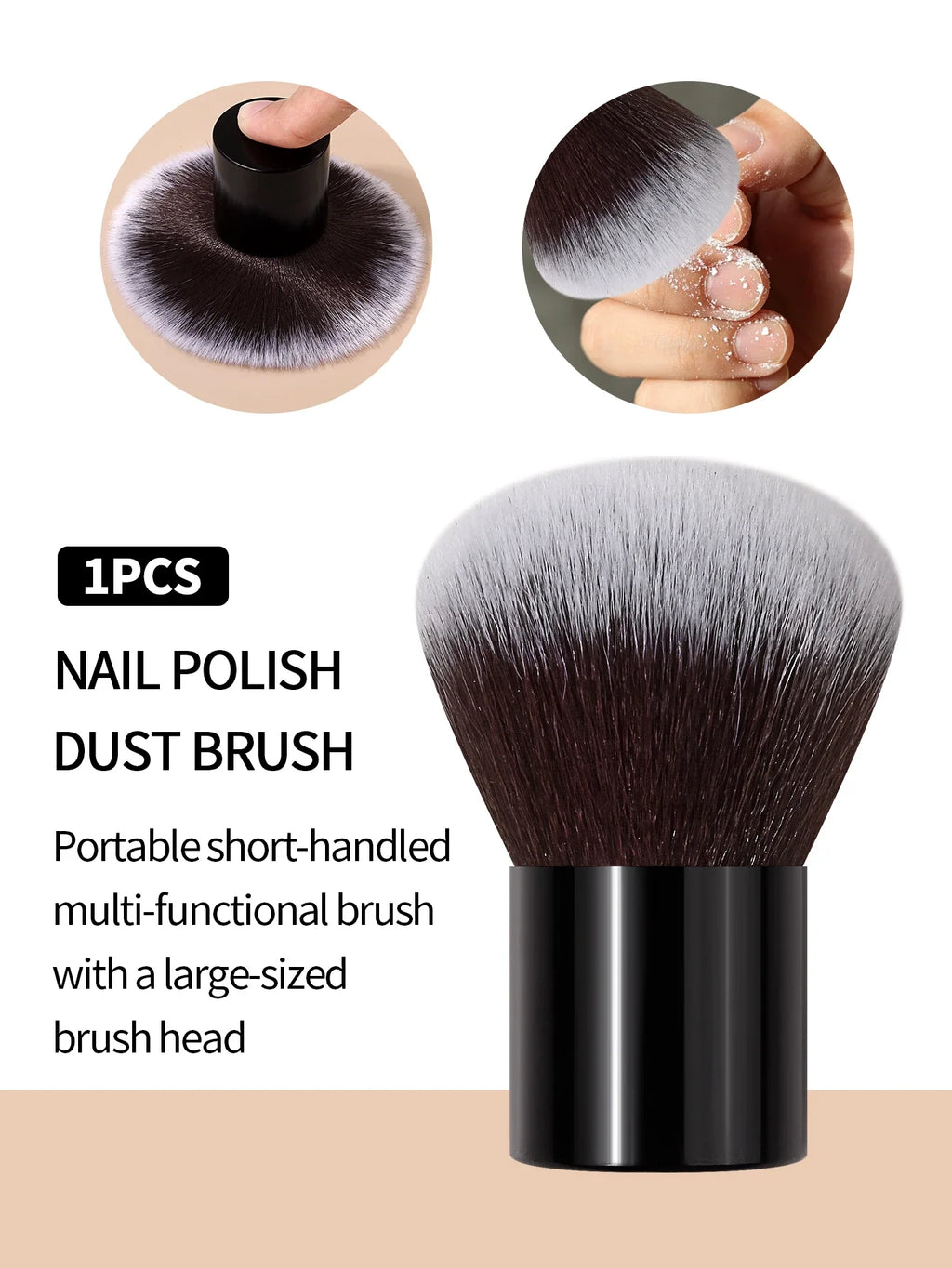 Nail Art Brush Set – Dust, Powder, Blush & Detail Brushes
