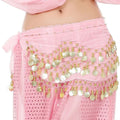 Women's Belly Dance Hip Scarf – Sequin Tassel Wrap Belt Skirt