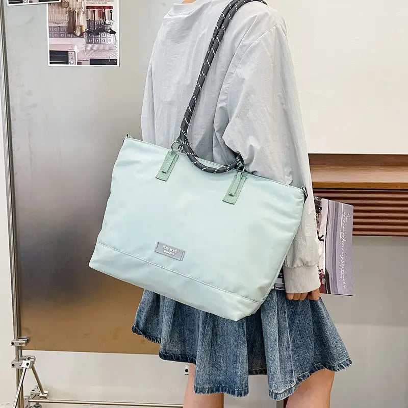 Nixie Large Nylon Tote Bag – Lightweight Waterproof Crossbody