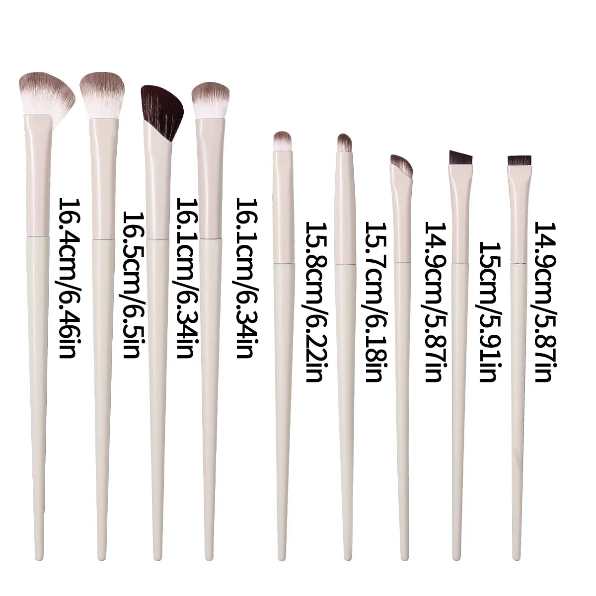 Eye Makeup Brush Set – Eyeliner, Eyebrow & Contour Brushes