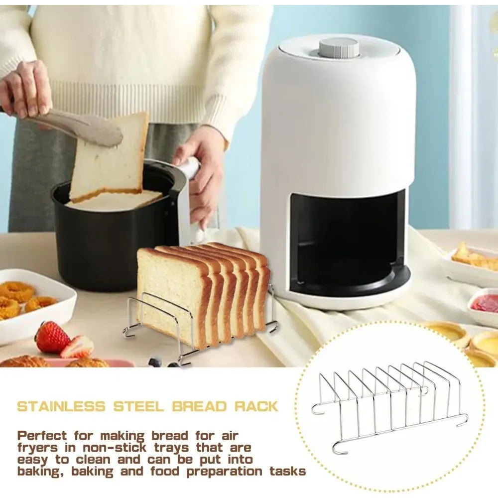 Stainless Steel Bread Cooling Rack & Plate Storage Organizer