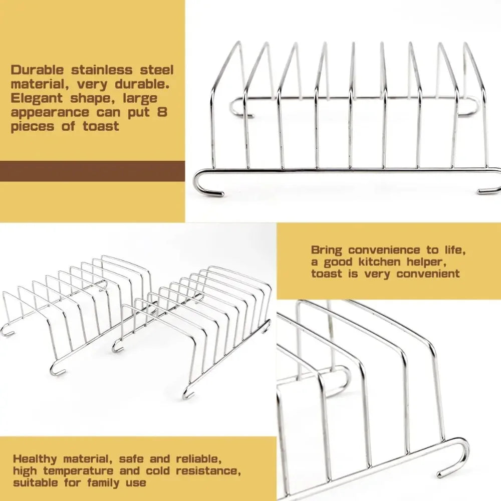Stainless Steel Bread Cooling Rack & Plate Storage Organizer