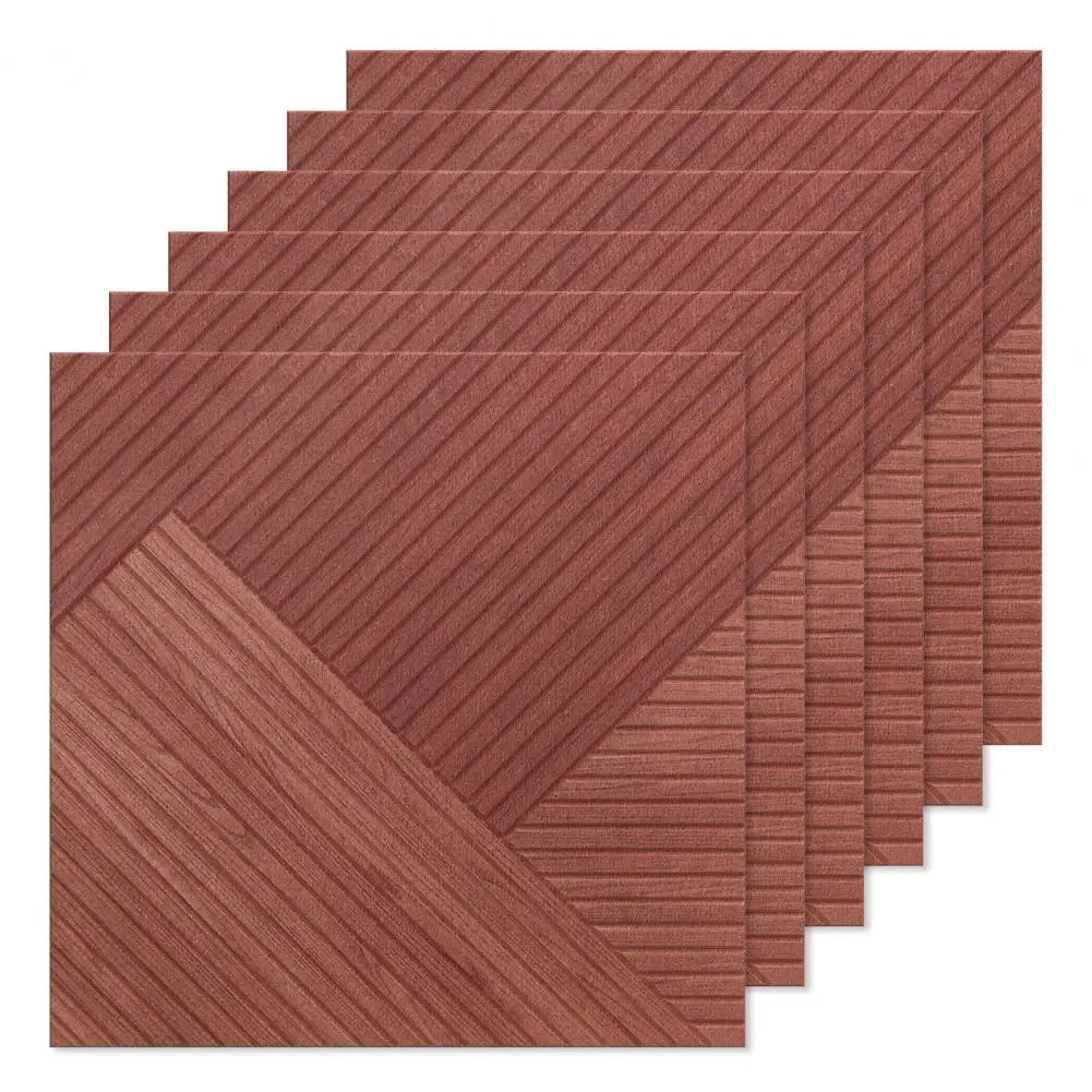 Wood Grain Acoustic Panels 23.6" – Flame-Retardant Sound Wall Tiles