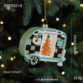 Christmas Hanging Ornaments – Santa, Bear & Car Tree Pendants