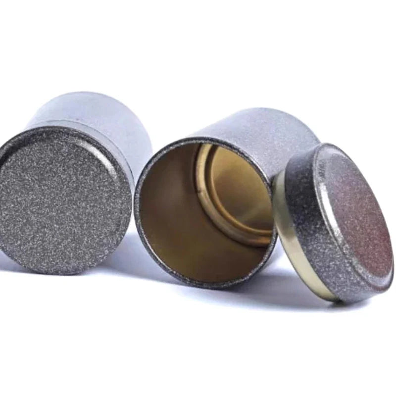 2 Pcs Mini Tinplate Tea Tin Cans – Airtight Sealed Storage Jars