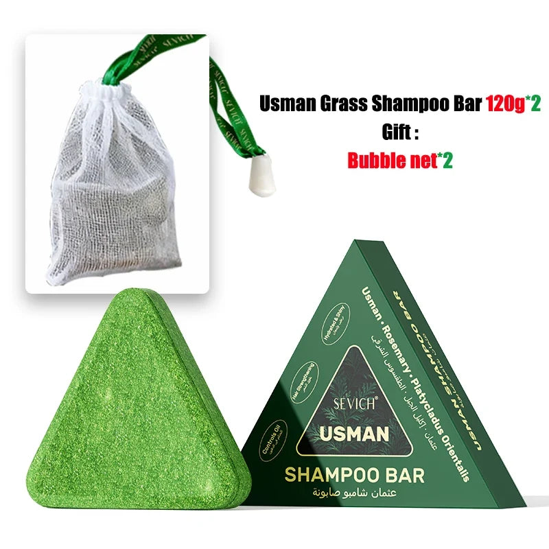 Sevich Usman Grass Herbal Solid Shampoo Bar 120g | Hair Care