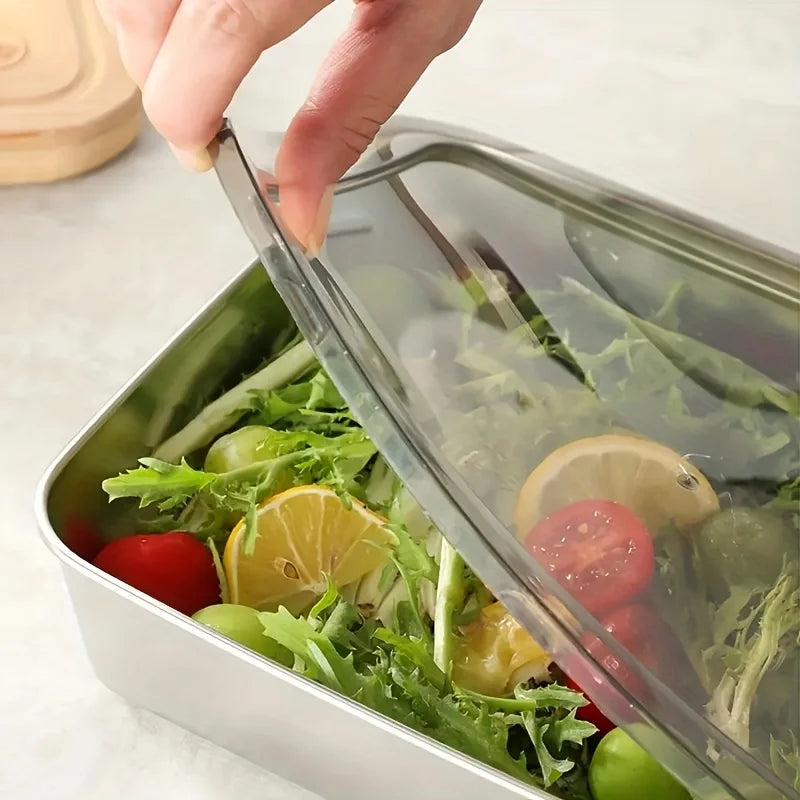 Stainless Steel Food Containers with Lids – Stackable Meal Prep Set
