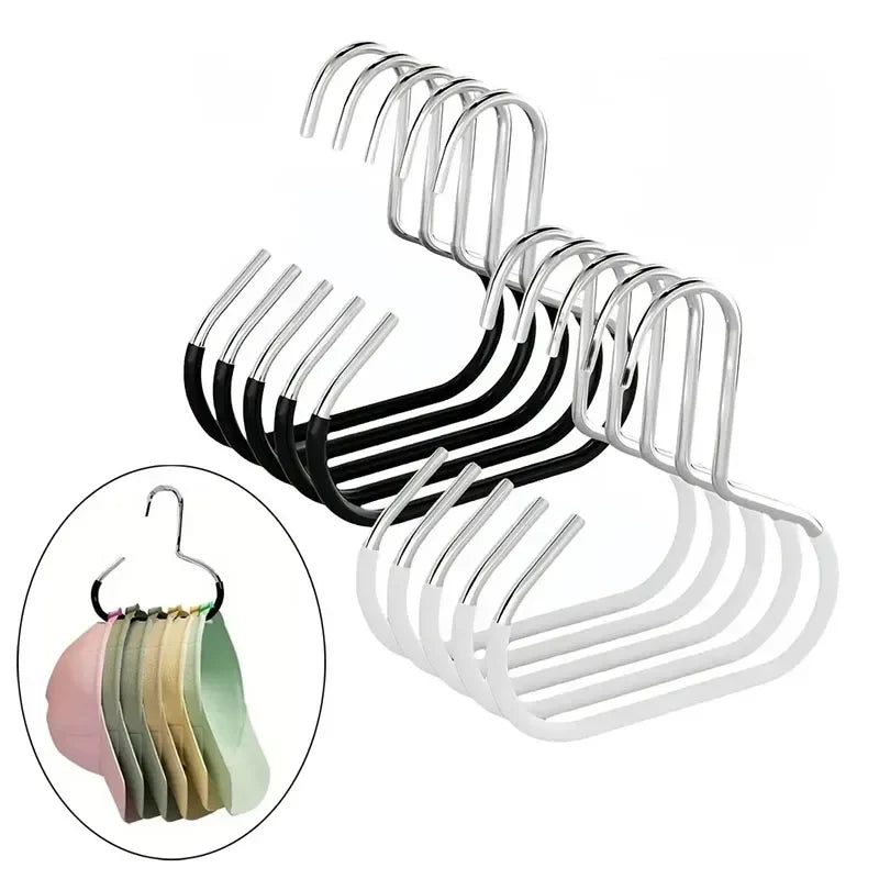 5-Pack Wall Mount Baseball Cap Rack & Hat Hanger Organizer