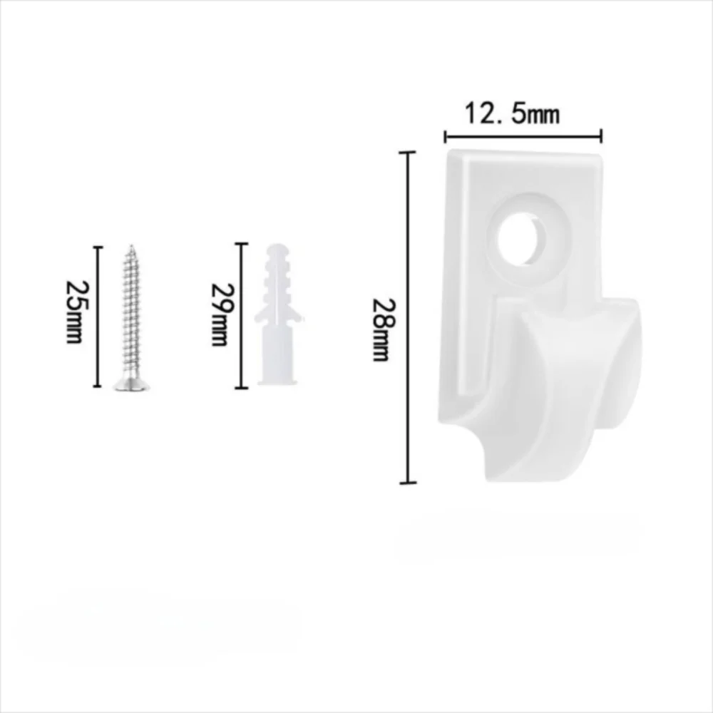 10-Pack Weatherproof Plastic String Light Hooks & Patio Clips
