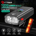X-TIGER USB Rechargeable Bike Light Set – Front & Tail Light